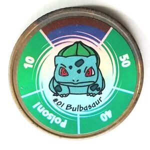 Pokémon Battling Coin Bulbasaur Hasbro Good Condition #C011